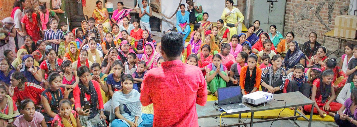 Menstrual hygiene awareness camp in rural India